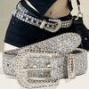 Y2K Glitter Crystal Belt