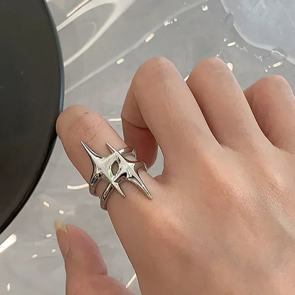 Y2K Copper Stars Ring