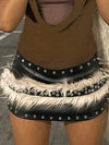 Y2K Faux Fur Belt