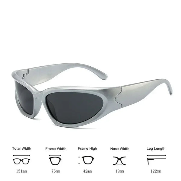 Y2K Punk Cycling sunglasses