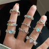 Y2K Crystal Heart Ring