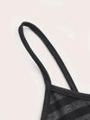 Y2K Goth Striped Cami