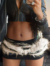 Y2K Faux Fur Belt