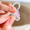 Y2K Crystal Heart Ring
