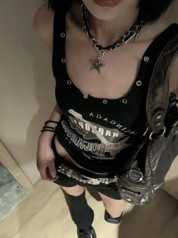 Y2K Rock Slim Top