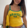 Y2K Brazil Crop Top