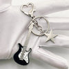 Y2K Guitar Heart Key Chain