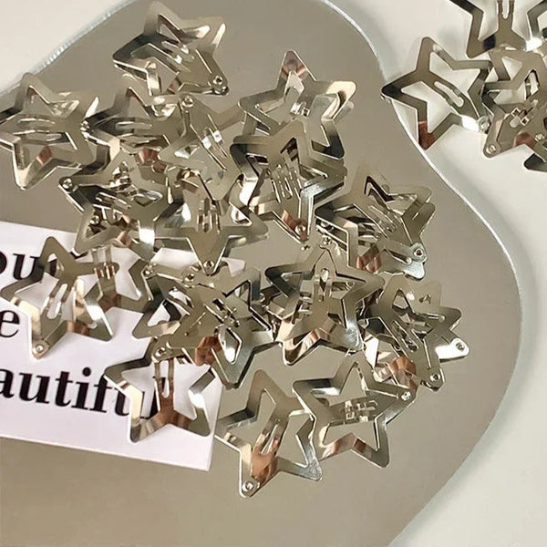 Y2K Metal Snap Hairpins