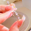 Y2K Crystal Heart Ring