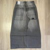 Y2K Black Skull Baggy Jeans