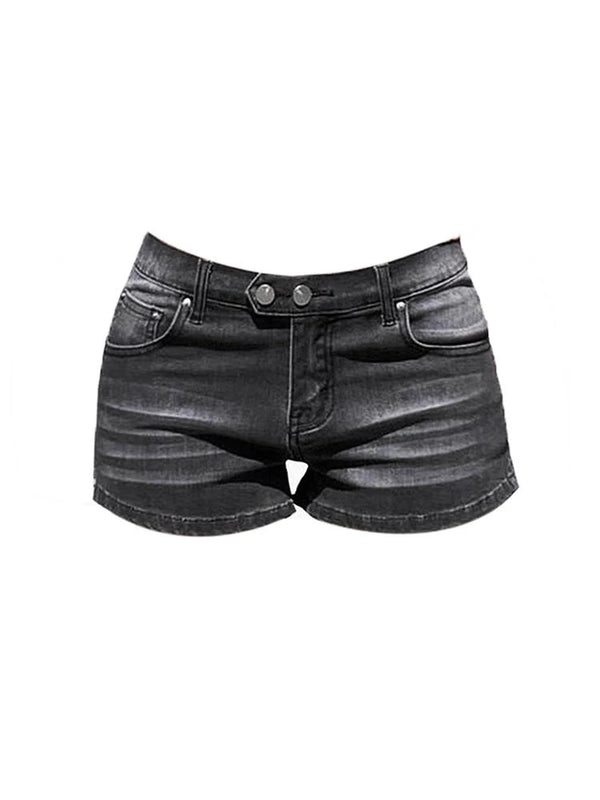 Y2K Grey Low Waist Shorts