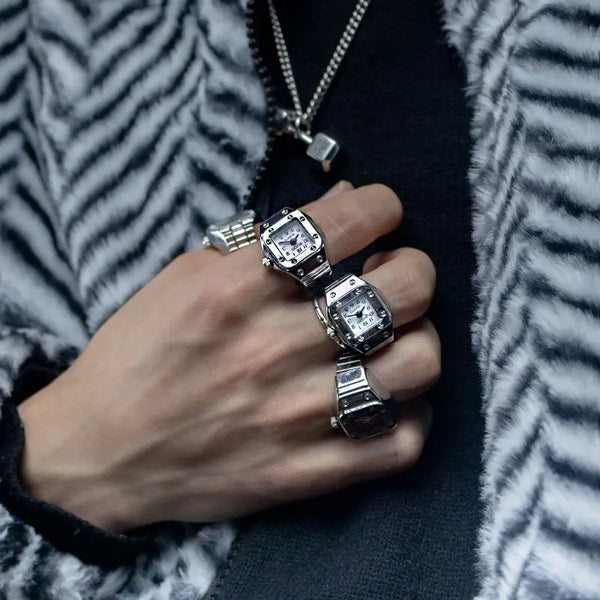 Y2K Finger Watch Rings