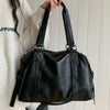 Y2K Solid Leather Tote