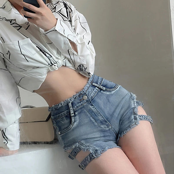 Y2KHollow Out Shorts