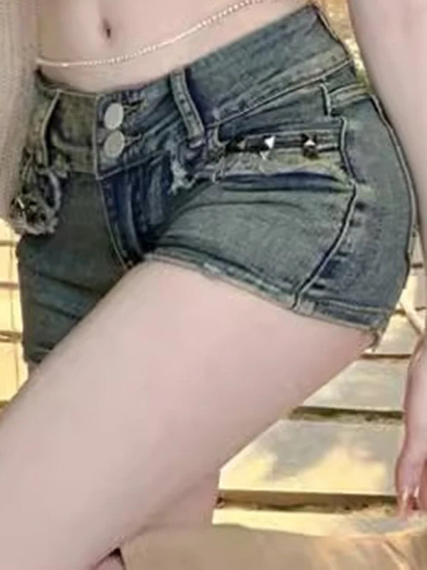 Retro Y2k Denim Shorts