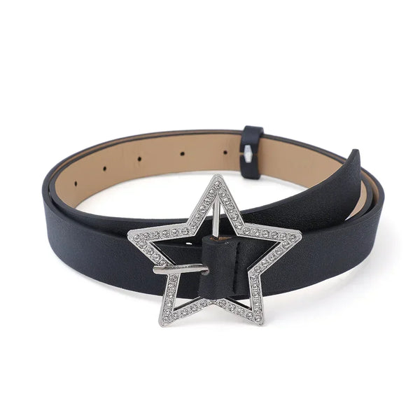 Y2K Star Buckle Belt