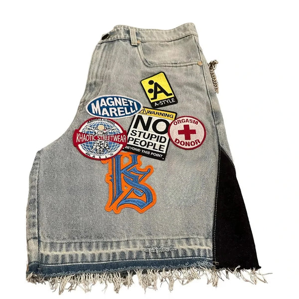 Y2K Retro Streetwear Shorts