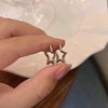 Y2K Hollow Pentagonal Earrings