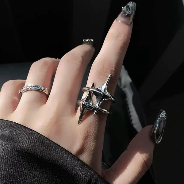 Y2K Copper Stars Ring