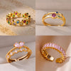 Y2K Zircon Pinky Ring