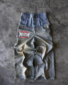 Y2K Punk Ripped Wide Pants