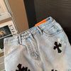 Y2K Ripped Denim Shorts