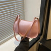 Y2K Solid Color Leather Bag