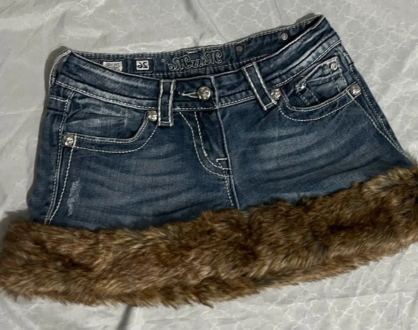 Y2K Raw Edge Skirt