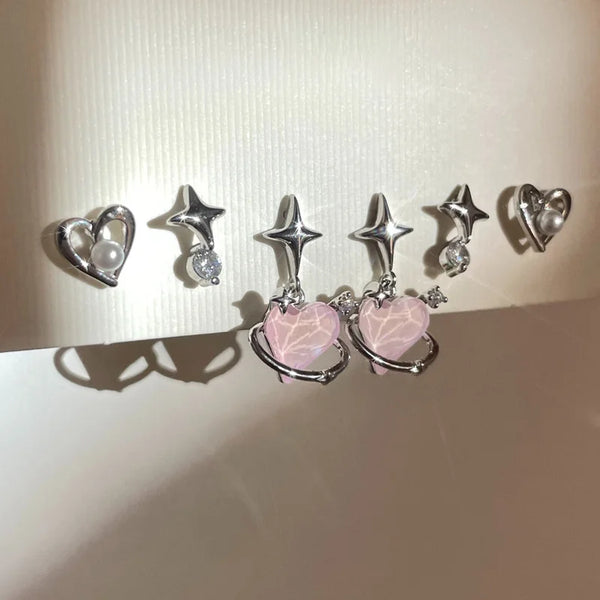 Y2K Aesthetic Earing Set