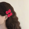 Y2K Pink Bow Hair Clips