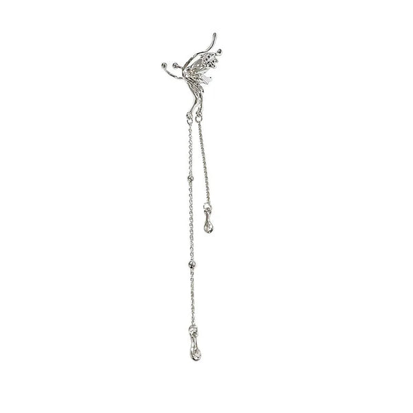 Y2K Butterfly Tassel EarClips