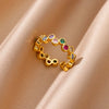 Y2K Zircon Pinky Ring