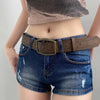 Y2K Ethnic Style Leather Belt